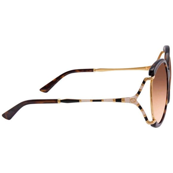 NEW Gucci Havana Orange Butterfly Women\'s Sunglasses